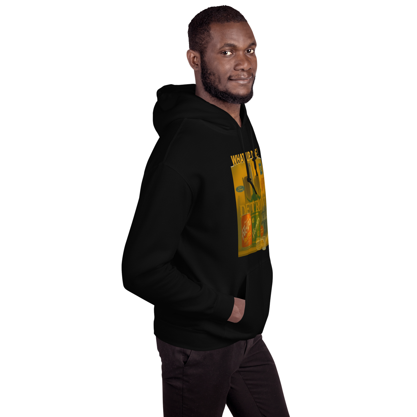 WHAT UP DOE      DETROIT       UNISEX HOODIE