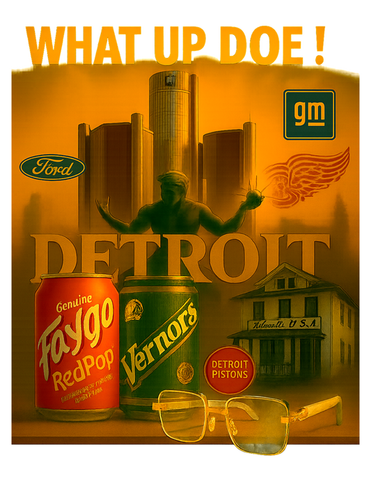 WHAT UP DOE      DETROIT       UNISEX HOODIE